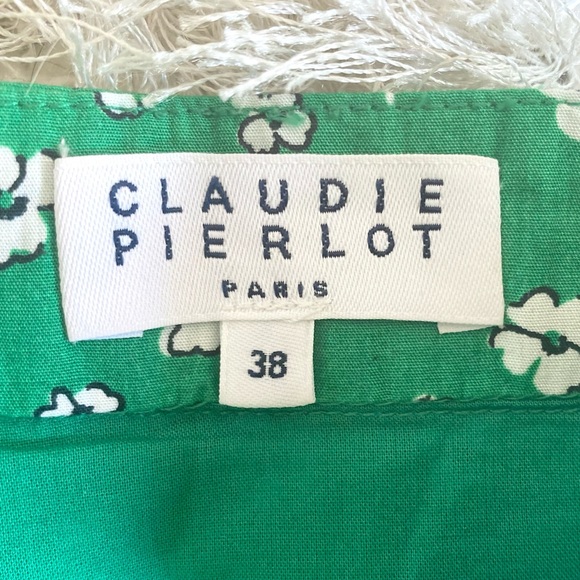 CLAUDIE PIERLOT floral print cotton hi-rise mini - Picture 6 of 8